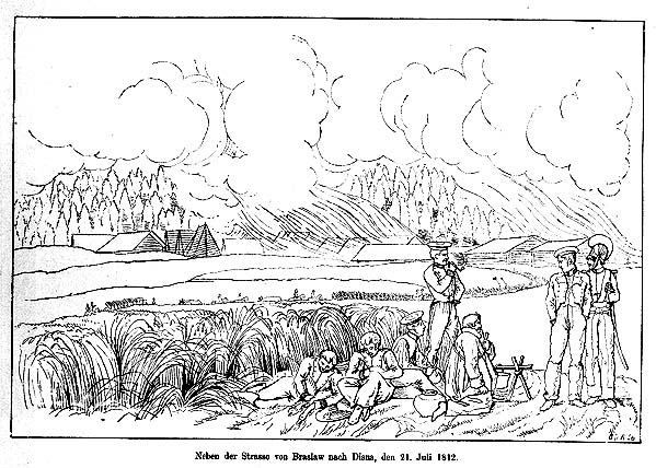 On the Road from Braslaw to Disna on July 21, 1812