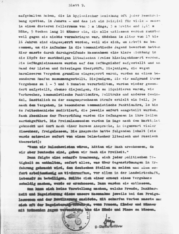 Jäger Report of Einsatzcommando 3 - Page 9
