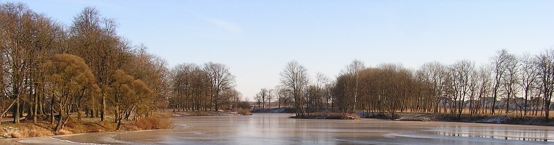 Winter on the Manor Lake in Kretinga