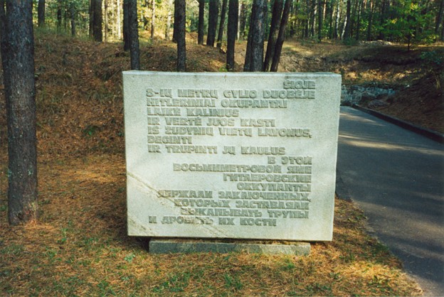 Memorial Stone at Ponar