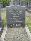 Maurice Zackon - gravestone
