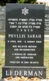Phyllis Lederman - gravestone