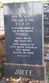 Israel Joffe - gravestone