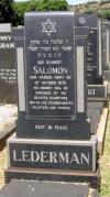 Solly Lederman - gravestone
