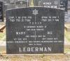 Ike and Mary Lederman - gravestone