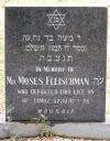Moses Fleischman - gravestone