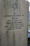 Rosa Peters - gravestone
