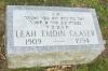 Leah Emdin Glaser - gravestone