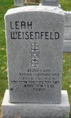 Leah Levi-Weisenfeld - gravestone