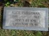 Alice Shloman-Fleishman - gravestone
