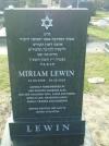 Miriam Weinblum-Lewin grave