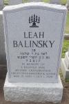Leah Millman Balinsky - grave