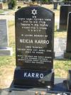 Neicia Kadish-Karro - grave
