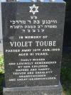 Violet Toube - grave