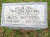 Bess Silverman Wolfson - Grave Stone