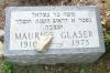 Maurice Glaser - gravestone